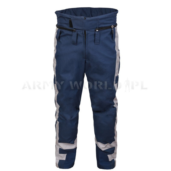Motorcycle Trousers STADLER Navy Blue Genuine Military Surplus Used