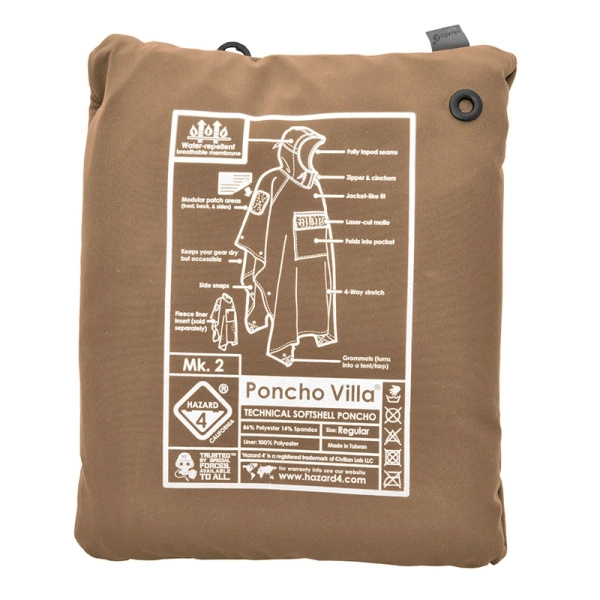 Poncho Technical Soft-Shell Villa 2020 Hazard4 Coyote