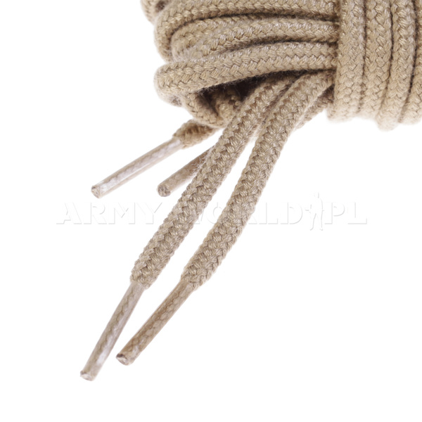 Military Dutch Shoelaces Round Coyote Original New