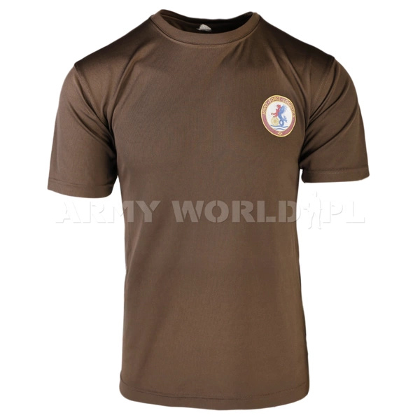 T-shirt Termoaktywny Coolmax Joint Force Logistics Brązowy Oryginał Demobil DB