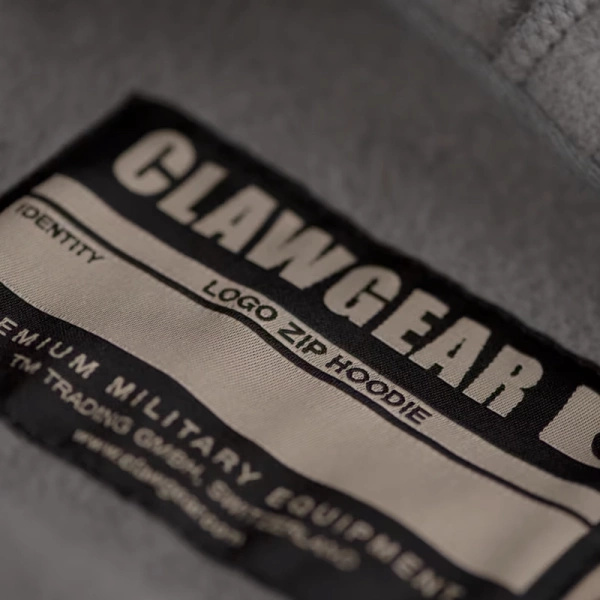 Polar z Kapturem CG Logo Zip Hoodie ClawGear Szary