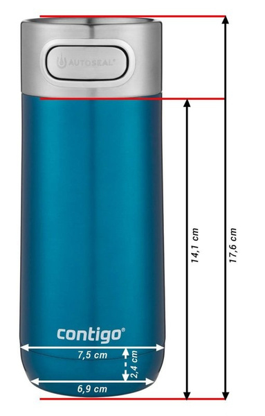 Thermal Mug Luxe Autoseal 360 ml Contigo Licorice Black (2104541)