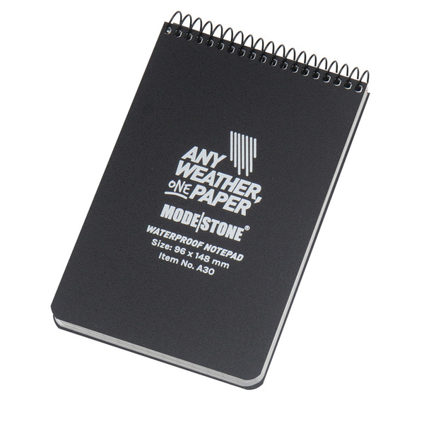 Notes Wodoodporny 96 x 148 mm Modestone AnyWeather Czarny (A30)