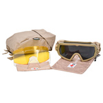 Gogle Taktyczne ANTIFOG UV + 3 Szybki JB Tacticals Brązowe (JB-GLS-0002)