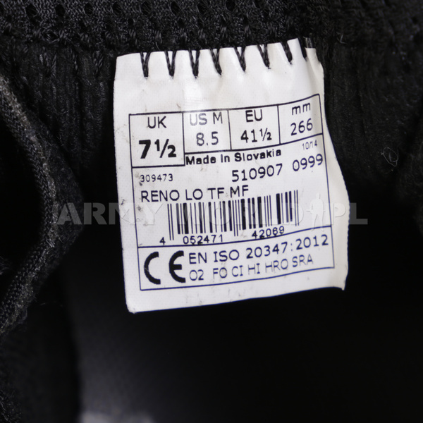 Buty LOWA Reno LO TF MF Low Czarne Oryginał Demobil BDB