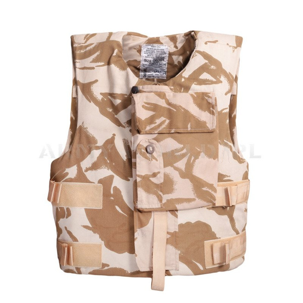 Kamizelka Taktyczna Ochronna Brytyjska DPM Desert Cover Combat Weste Oryginał Demobil BDB
