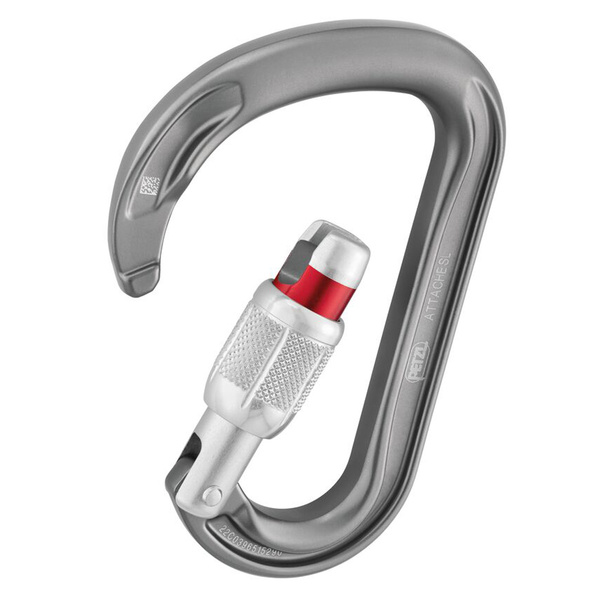 Karabinek Attache Screw-Lock Petzl Szary (M038AA01)