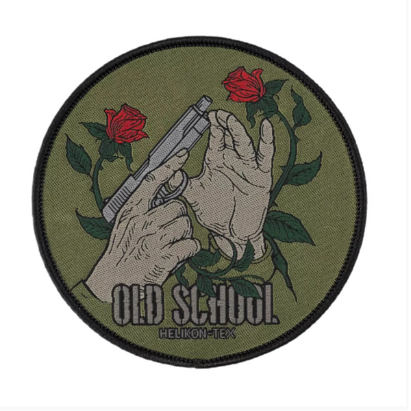 Emblemat Old School Patch Helikon-Tex Zielony (OD-OSL-PO-82)