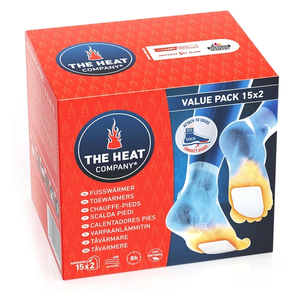 Zestaw Ogrzewacz Do Palców / Wkładki Ogrzewające The Heat Company Toe Warmer x 15