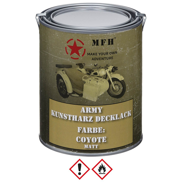 Farba Maskująca Wojskowa w Puszce 1 L MFH Coyote (27377I)