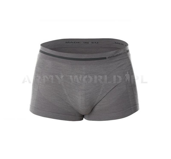 Men's Boxer Shorts Comfort Wool Merino Brubeck Dark Grey