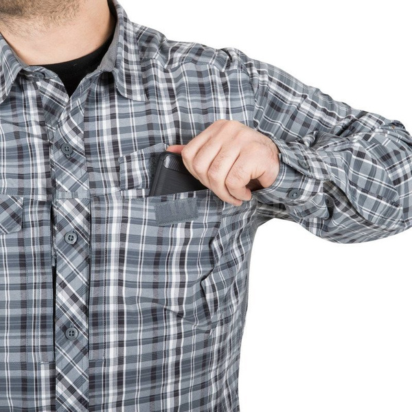 Tactical Shirt Defender Mk2 City Long Sleeves Helikon-Tex Stone Plaid (KO-DCT-SN-P1901)