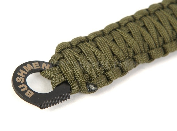 Bransoleta Paracord 6m Z Krzesiwem I Iskrownikiem Bushmen Olive (BU BRCA 6)