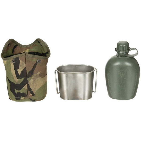 Dutch Military Canteen With Cup And Cover  DPM Original Demobil