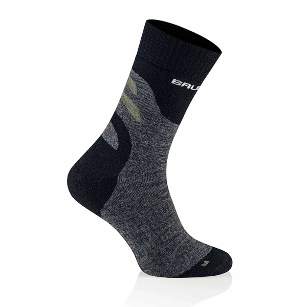 Skarpety Męskie Trekking Merino Brubeck Grafitowo / Khaki (SC5003M)