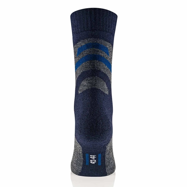 Skarpety Męskie Trekking Merino Brubeck Grafitowo / Niebieskie (SC5003M)