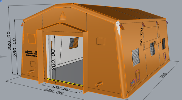 Namiot Pneumatyczny Ratowniczy JB-RS FORTIS 5272 JB Tacticals