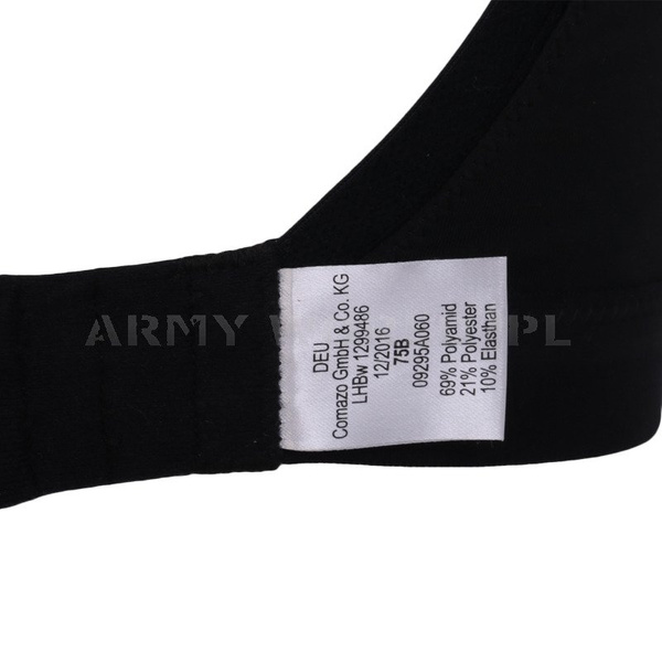 Biustonosz Sportowy Czarny Nowy