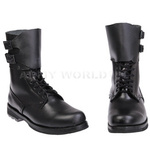 Military Leather Boots 'Opinacze' Black New