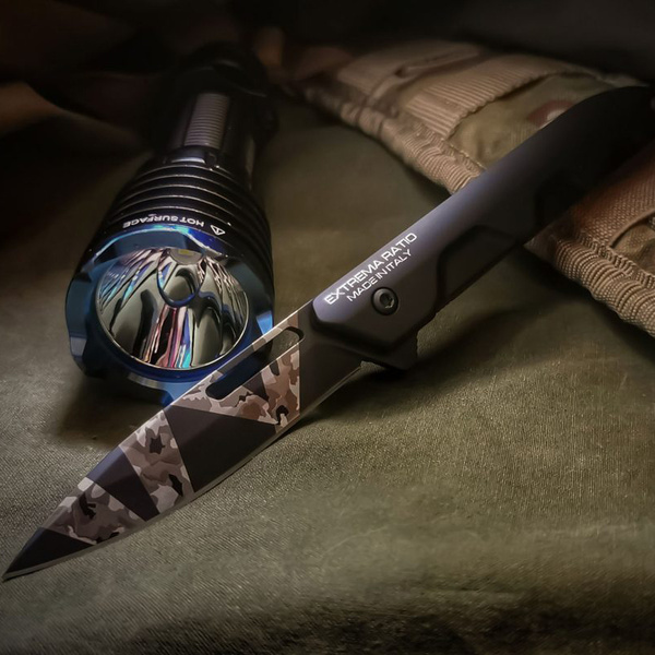 Nóż Składany FERRUM T WARFARE Extrema Ratio Black