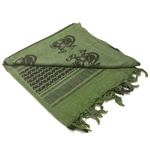 Shemagh 100% Cotton Condor Skull Olive Drab / Black (201-S001)