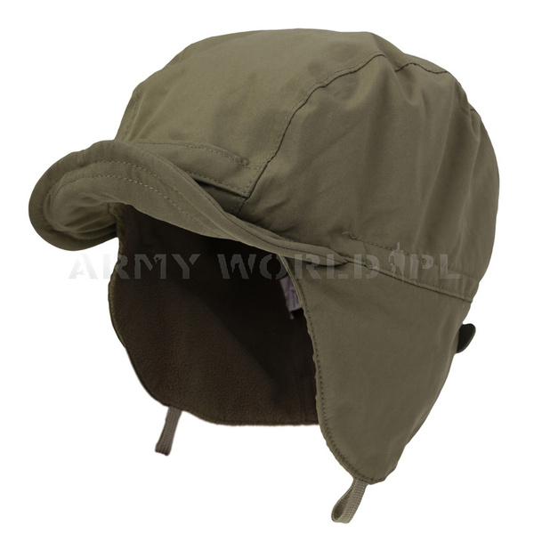 Military Ushanka Cap Waterproof HASSING Adaptive Green Genuine Surplus New 