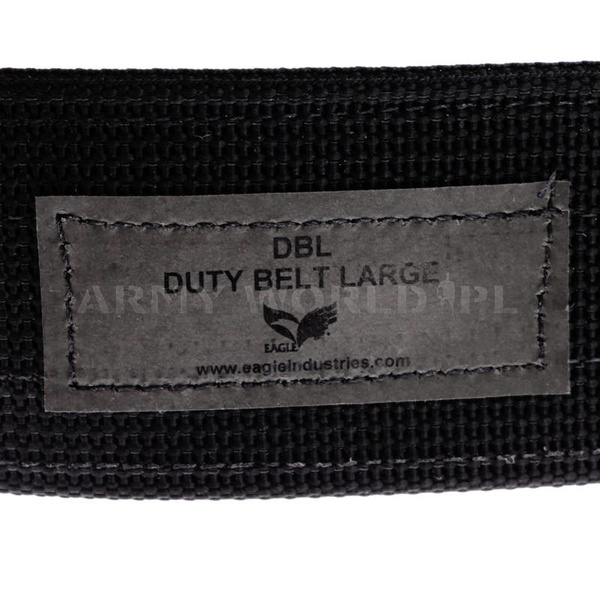 Eagle Industries Tactical Duty Belt With Velcro Black Original Surplus Very Good Condition