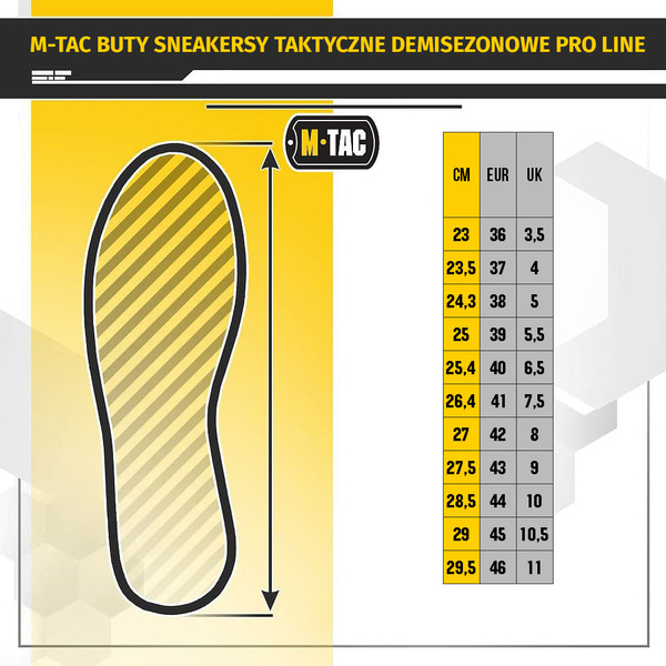 Buty M-Tac Buty Sneakersy Taktyczne Demisezonowe Pro Line