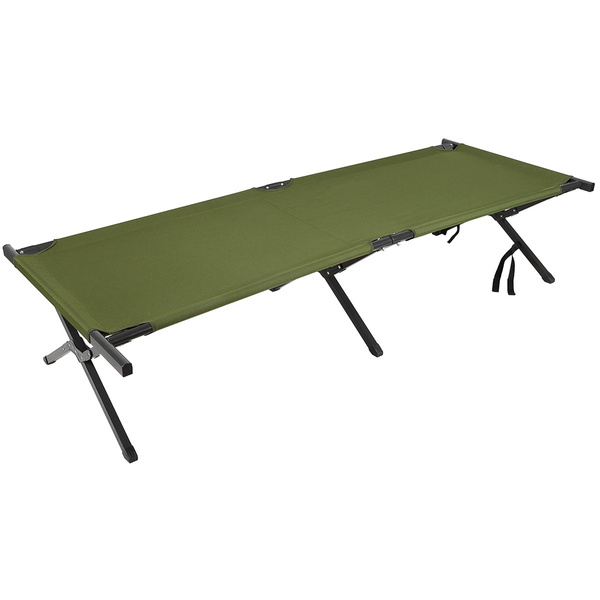Łóżko Polowe US Składane Aluminiowe 200 x 66 cm Extra Long MFH Olive (31951)