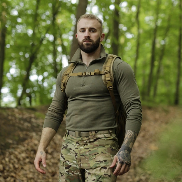 Trikot Wojskowy Bundeswehr Z Długim Rękawem Olive Oryginał Demobil BDB