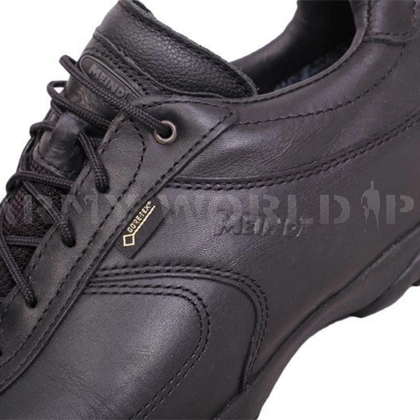 Trekking Leather Shoes Gore-tex Meindl Black Military Surplus New