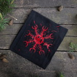 T-Shirt Tarcza Algiz Blood Rune TigerWood Czarny
