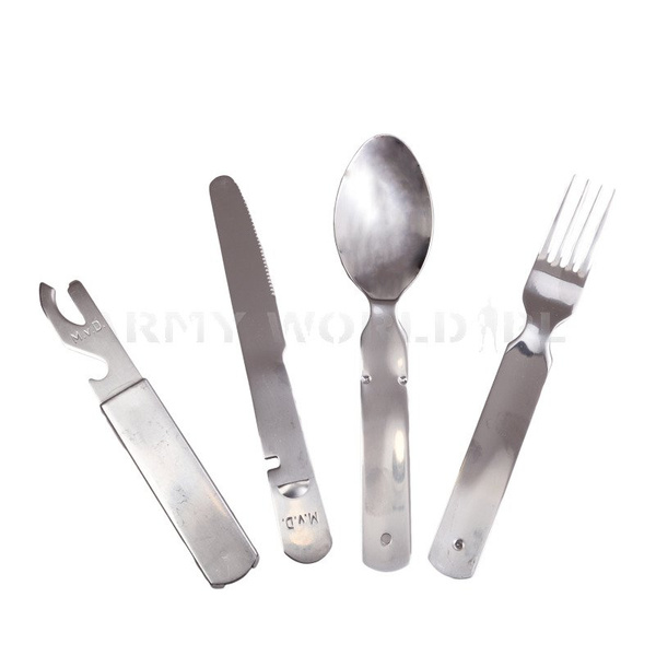 Military Cutlery Set Stainless Steel Genuine Military Surplus Used