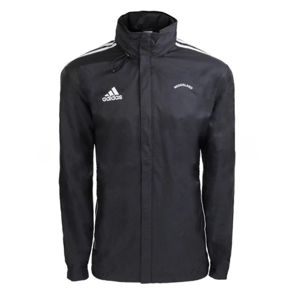 Kurtka Sportowa Przeciwdeszczowa ADIDAS Czarna Oryginał Demobil BDB