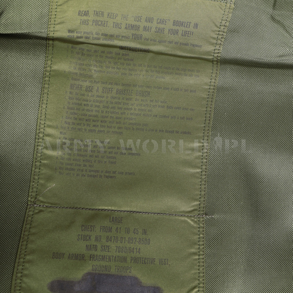 US Army Body Armor Fragmentation Protective Vest Ground Troops Olive Original II Quality