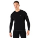 Koszulka Męska Z Długim Rękawem Life Trekkingowa Bezszwowa Woolona Czarna