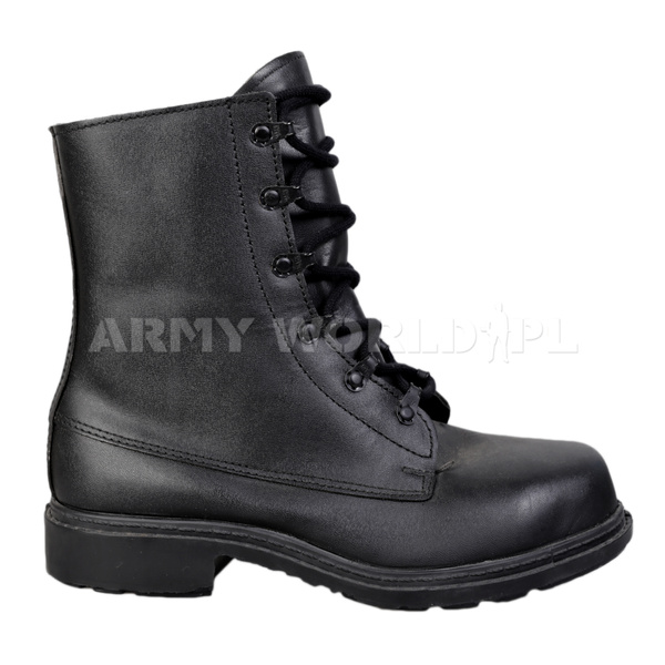 Buty Holenderskie Wojskowe z Metalowym Noskiem Czarne Oryginał Demobil DB