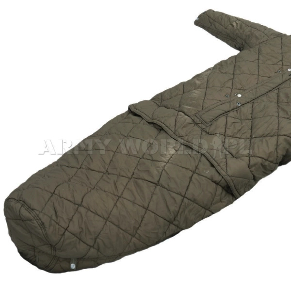 Śpiwór BW Z Rękawami + Pokrowiec Podgumowany MFH Olive Powystawowy
