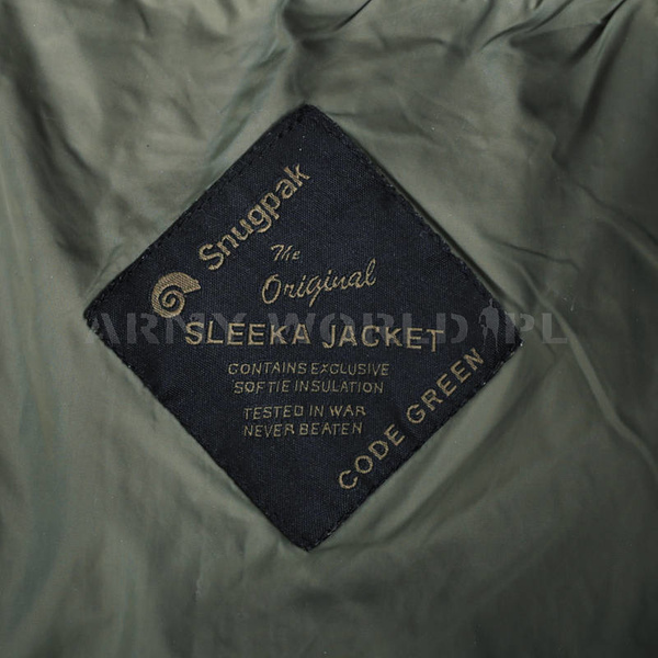 Kurtka Wojskowa Sleeka Elite Ze Wzmocnieniami Snugpak Olive Oryginał Demobil II Gatunek
