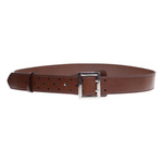 Officer Leather Belt M&M Leder Brown