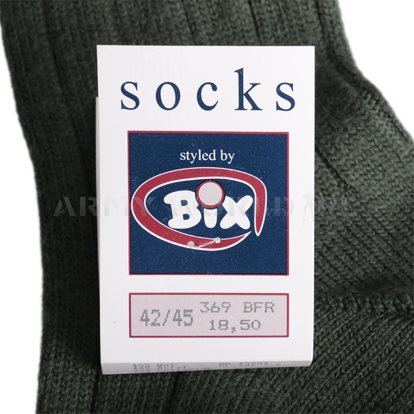 Woolen Dutch Military Socks BIX Olive Original New