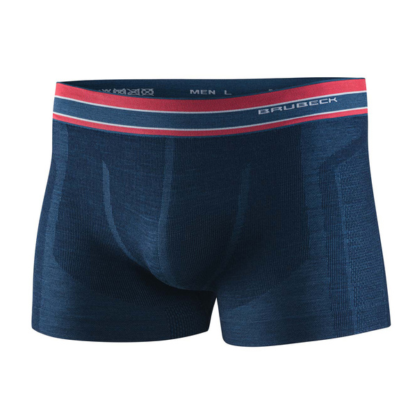 Men's Sports Boxer Shorts ACTIVE WOOL BRUBECK Dark Blue