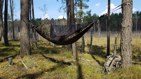 Hamak Z Moskitierą Bushmen BushBed Camo (BU1 BUBEHA)