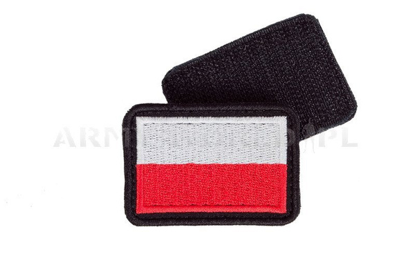 Flagi Polski Komplet 2 szt. Biało Czerwone Emblemat Na Mundur Oryginał Nowe