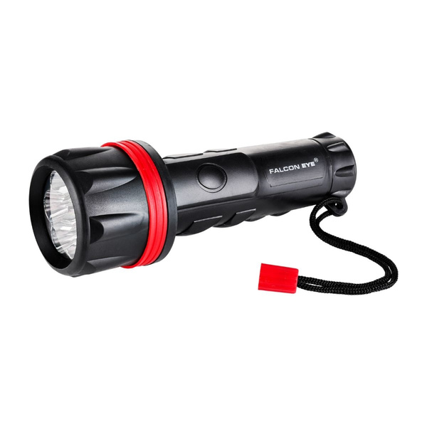 Rubber Flashlight Led 02 LED Falcon Eye (FHH0022)