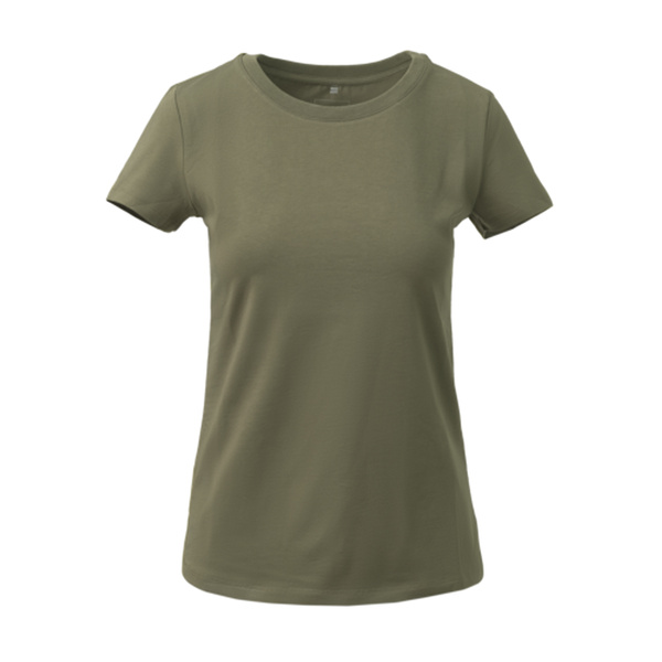 Women's T-shirt Organic Cotton Slim Helikon-Tex Olive Green (TS-TSW-OS-02)