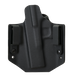 Holster OWB Glock 17 No Light Holster Straight Loops Direct Action Black (HP-OGT1-KDX-BLK)