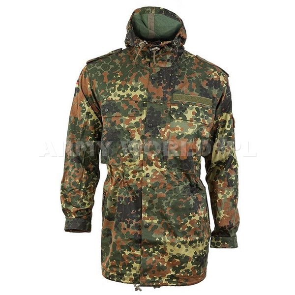 Military Parka Jacket Bundeswehr Flecktarn Original New