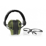 Słuchawki Ochronne RealHunter Active PRO Olive + Okulary RealHunter (LE-401B+LG3 048 olive)