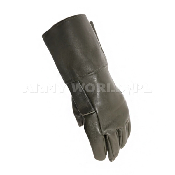 Rękawice Wojskowe Skórzane Bundeswehr Brązowe Oryginał Demobil BDB